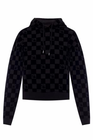 Swallow motif cropped sweatshirt, zdjęcie 1 Swallow motif cropped sweatshirt od McQ Alexander McQueen